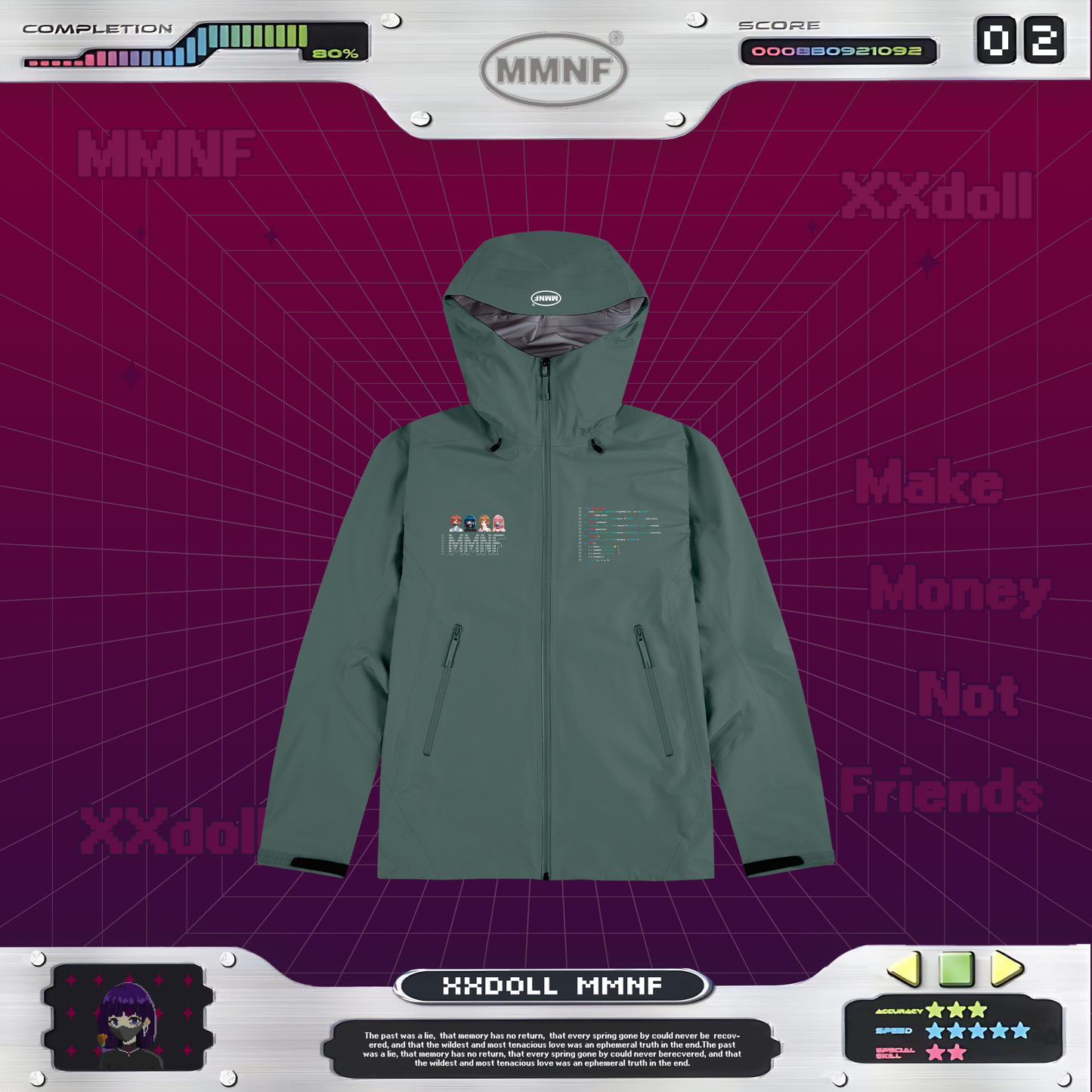 *限量 99 件「殼中 Ai 玩偶姐姐」硬殼衝鋒衣 Ai in Shell 限量系列