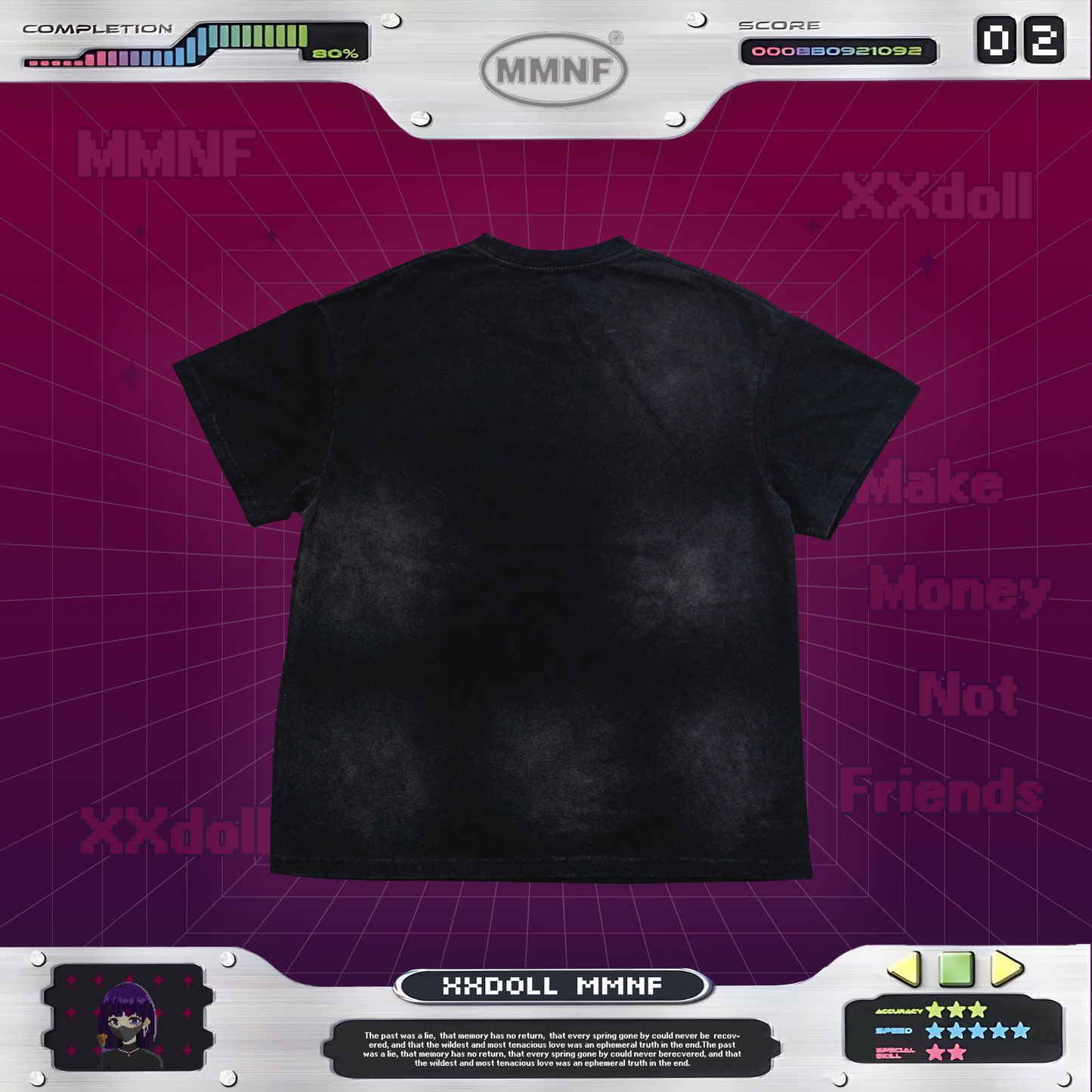 玩偶姐姐「黑天使菸盒」水洗 T 恤 正版聯名 xxDoll 限量系列