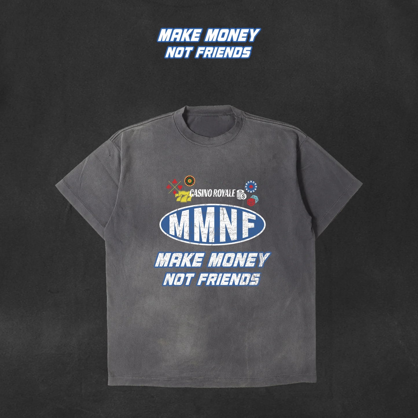 【橘瑪麗同款】CASINO MMNF 賭場 T 恤 (水洗)🎲💰🃏