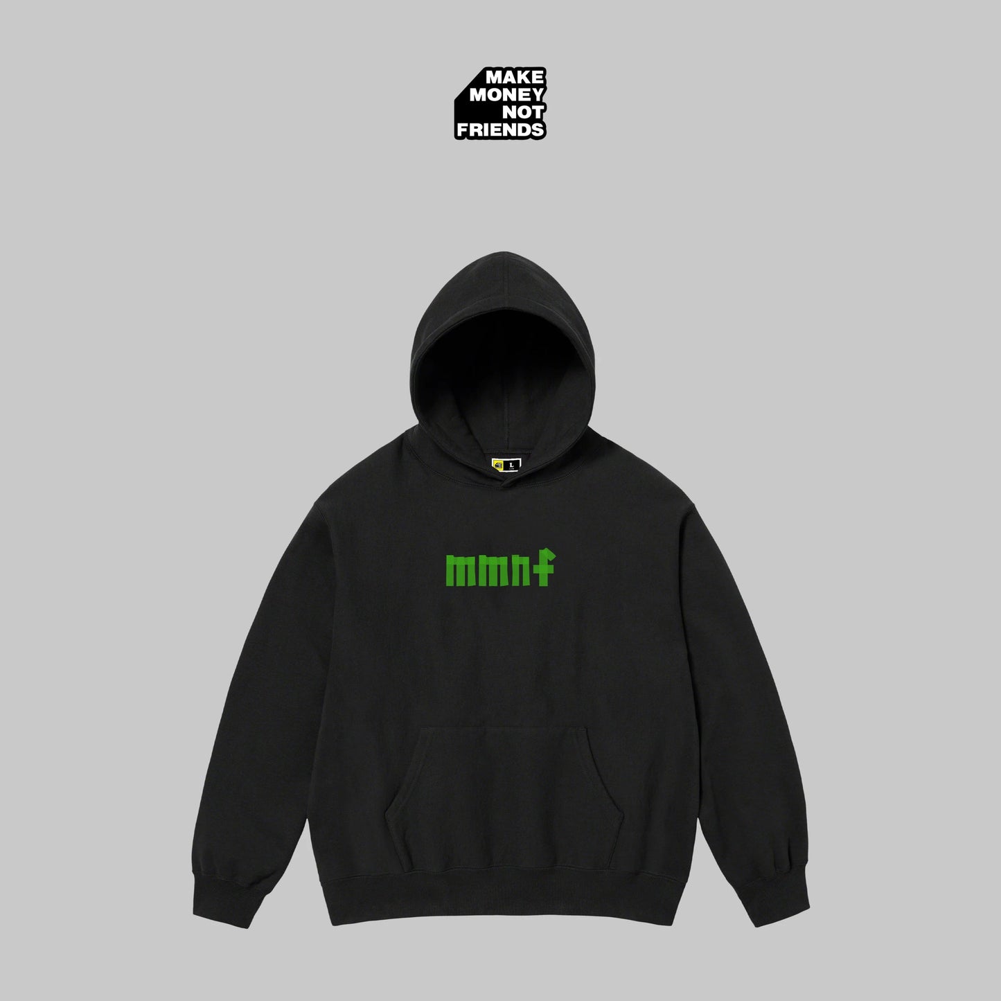 童帝同款 Printed Tape 膠帶箴言衛衣(黑綠)