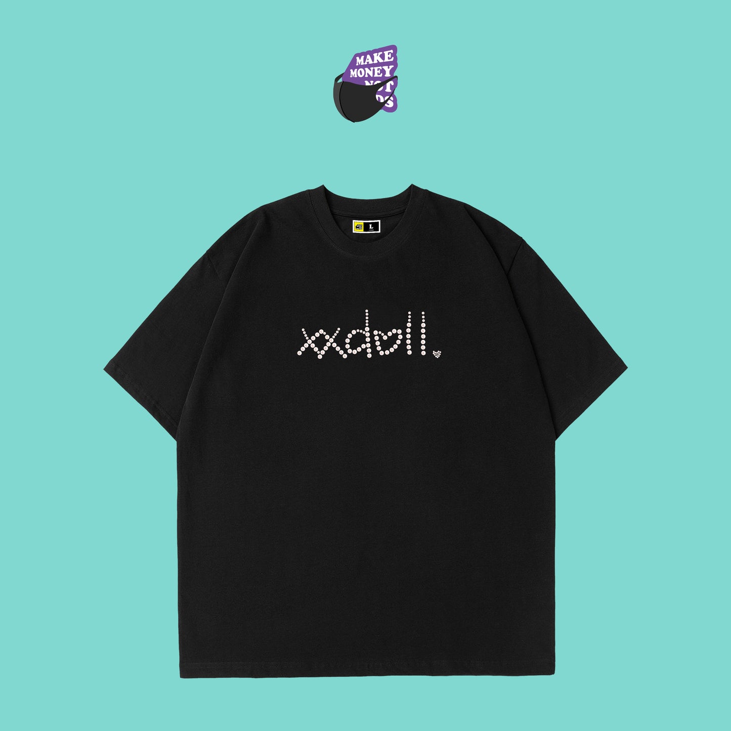玩偶姐姐「實體珍珠xxDoll Logo」限定聯名T恤 進口珍珠塗層釘珠 限量發售