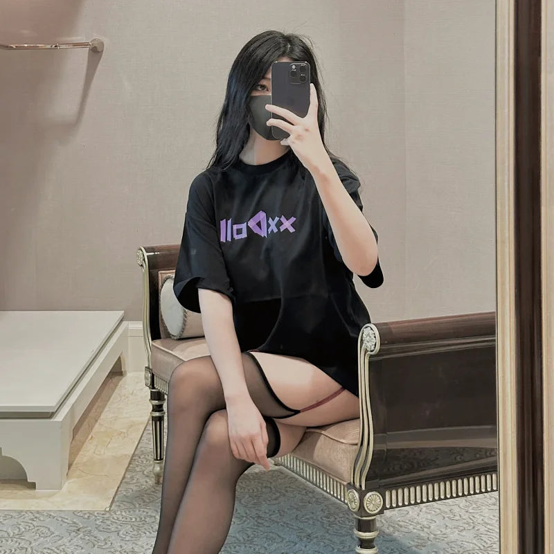 【限量發售】xxDoll聯名 紫膠帶 T恤