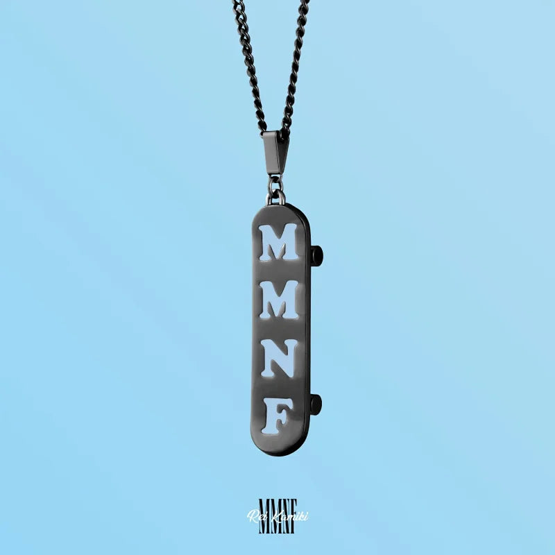 【限量250套】神木麗聯名 MMNF-03 滑板項鍊 槍黑電鍍 鈦鋼輪軸 官方正版 Pre-Order