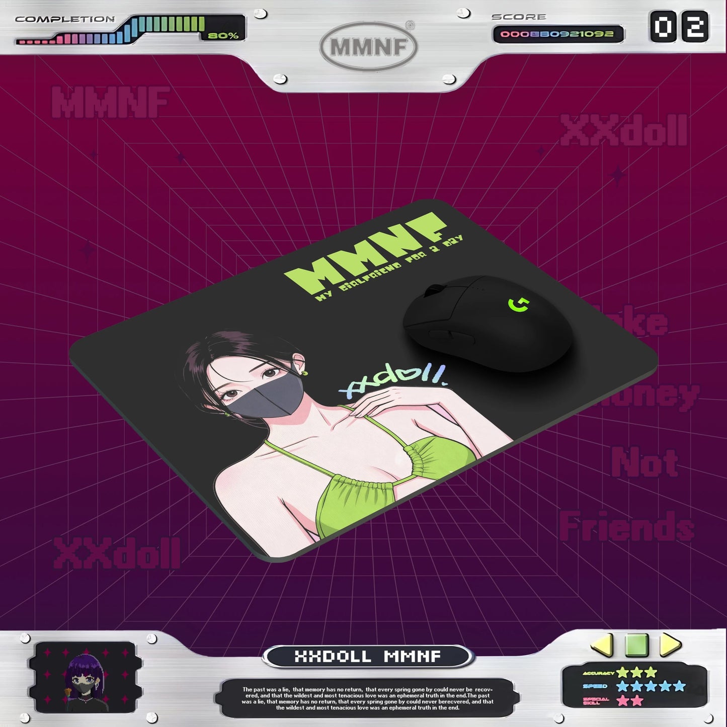 玩偶姐姐「電競滑鼠墊」正版限量 xxDoll