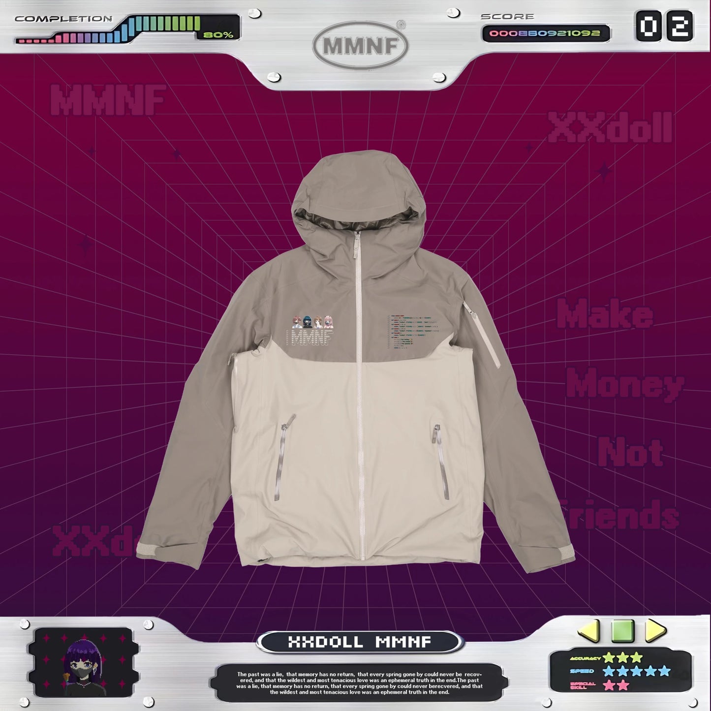 「玩偶姐姐 Ai 源代碼」白鴨絨羽絨 滑雪服 正版聯名 xxDoll