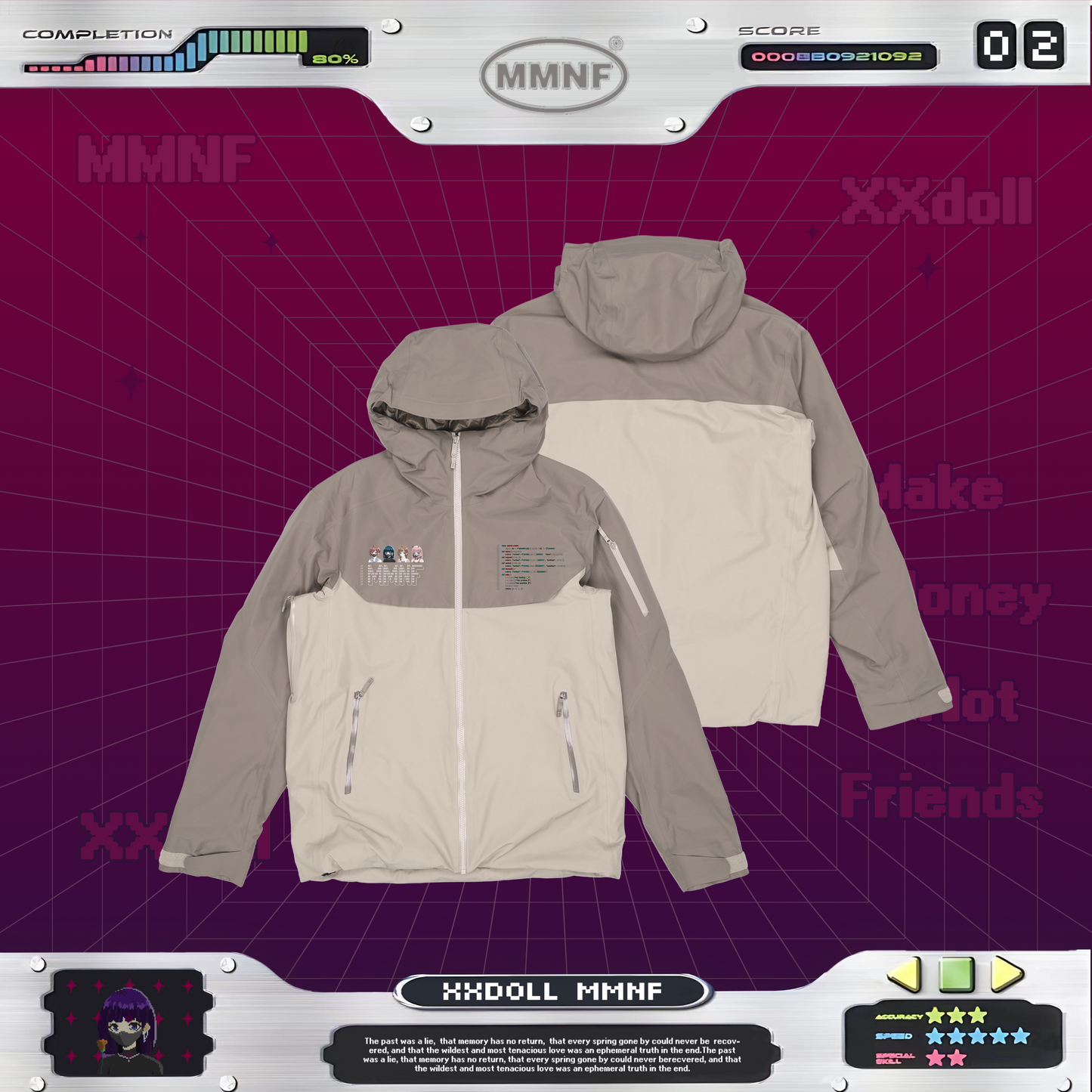 「玩偶姐姐 Ai 源代碼」白鴨絨羽絨 滑雪服 正版聯名 xxDoll