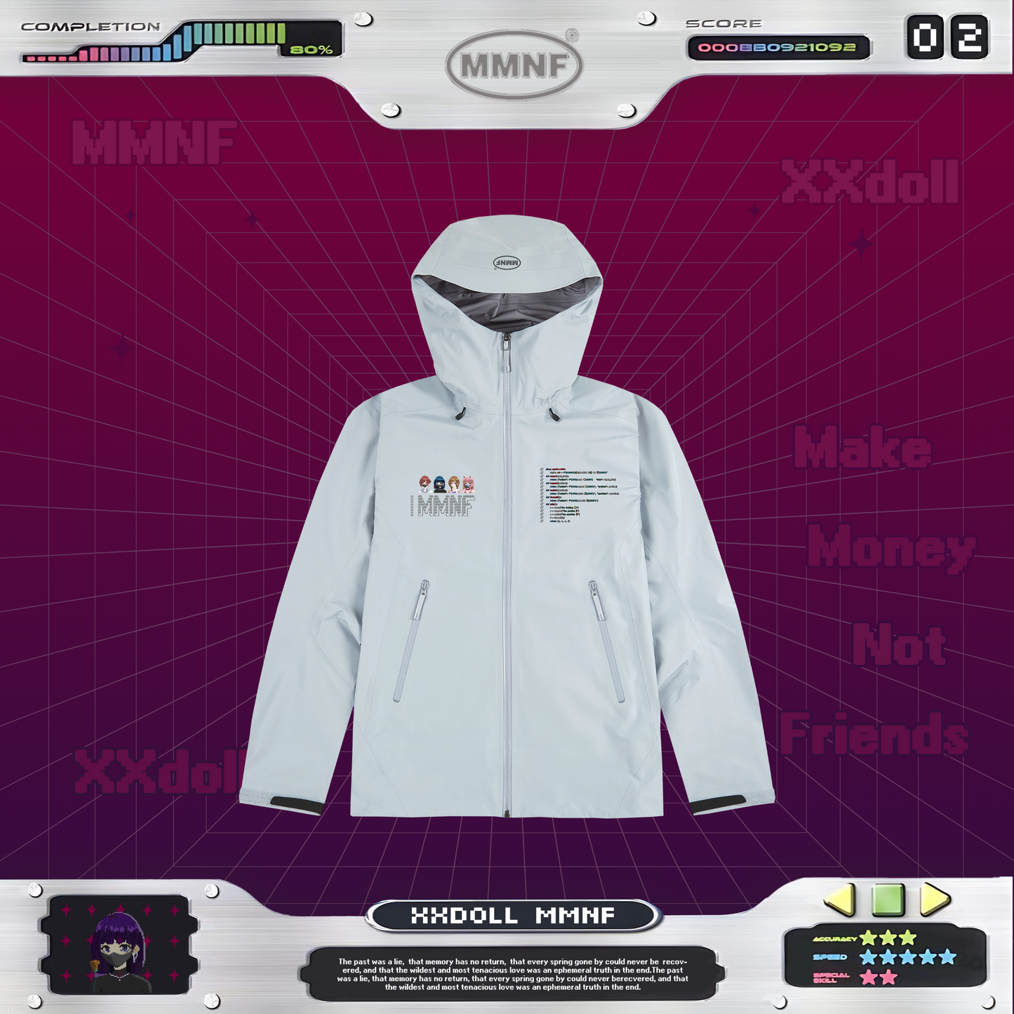 *限量 99 件「殼中 Ai 玩偶姐姐」硬殼衝鋒衣 Ai in Shell 限量系列