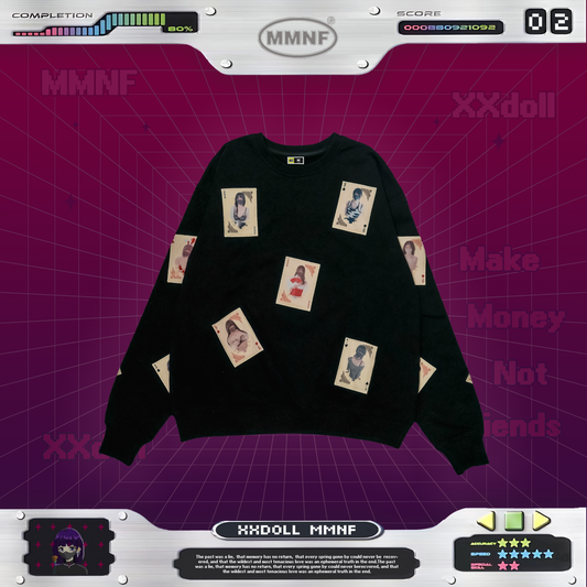 玩偶姐姐「黑桃皇后」聯名衛衣 貼布工藝 正版聯名 xxDoll 限量系列