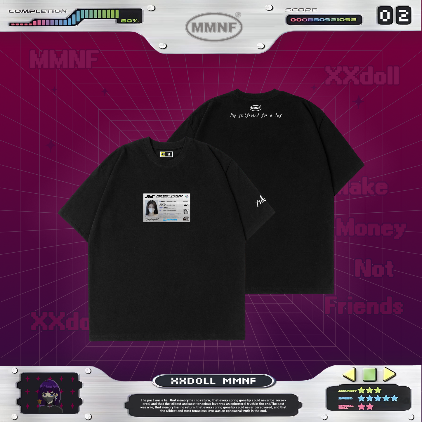 玩偶姐姐「神秘磁卡」T 恤 正版聯名 xxDoll 限量系列