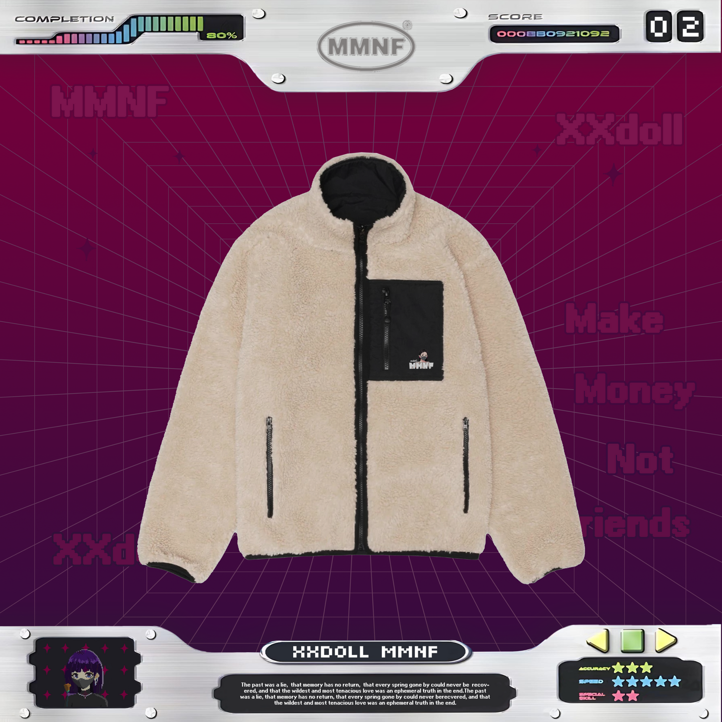 玩偶姐姐「雲絨」羊羔絨夾克 限量聯名 xxDoll