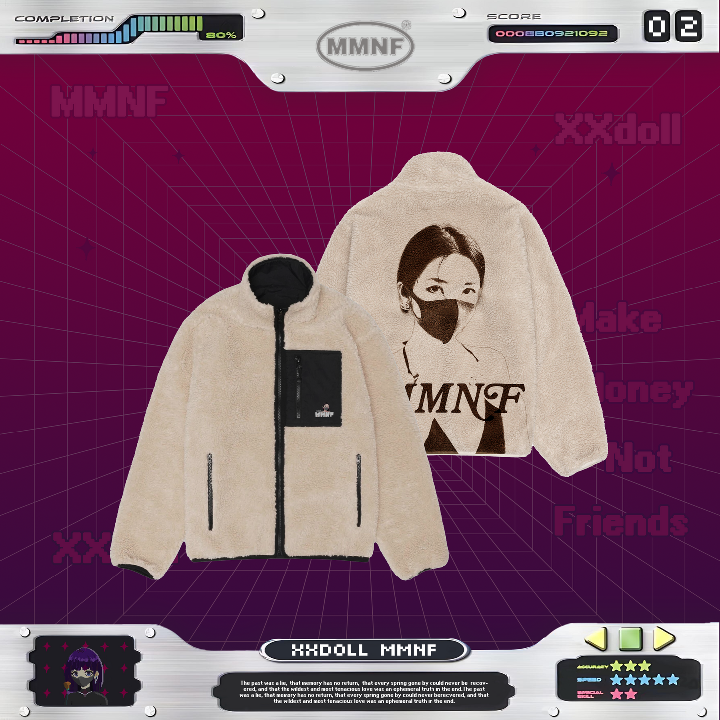 玩偶姐姐「雲絨」羊羔絨夾克 限量聯名 xxDoll