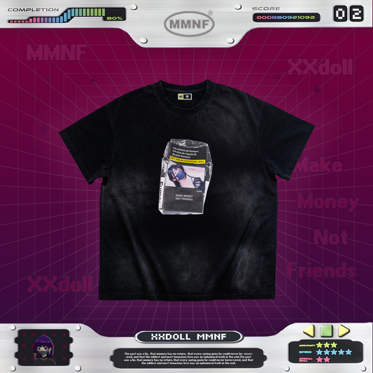 玩偶姐姐「黑天使菸盒」水洗 T 恤 正版聯名 xxDoll 限量系列