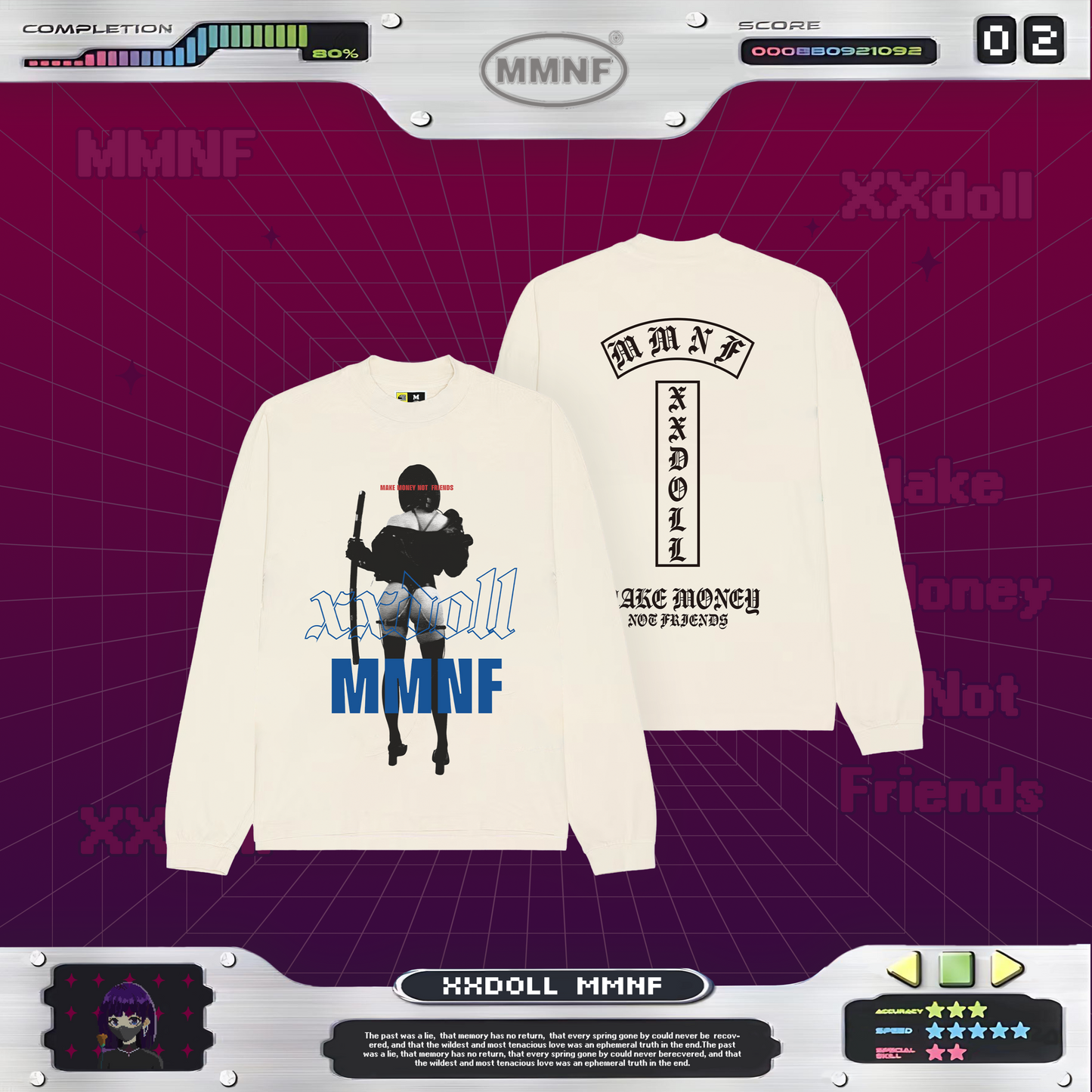 玩偶姐姐「月之暗面」長袖 T 恤 正版聯名 xxDoll 限量系列