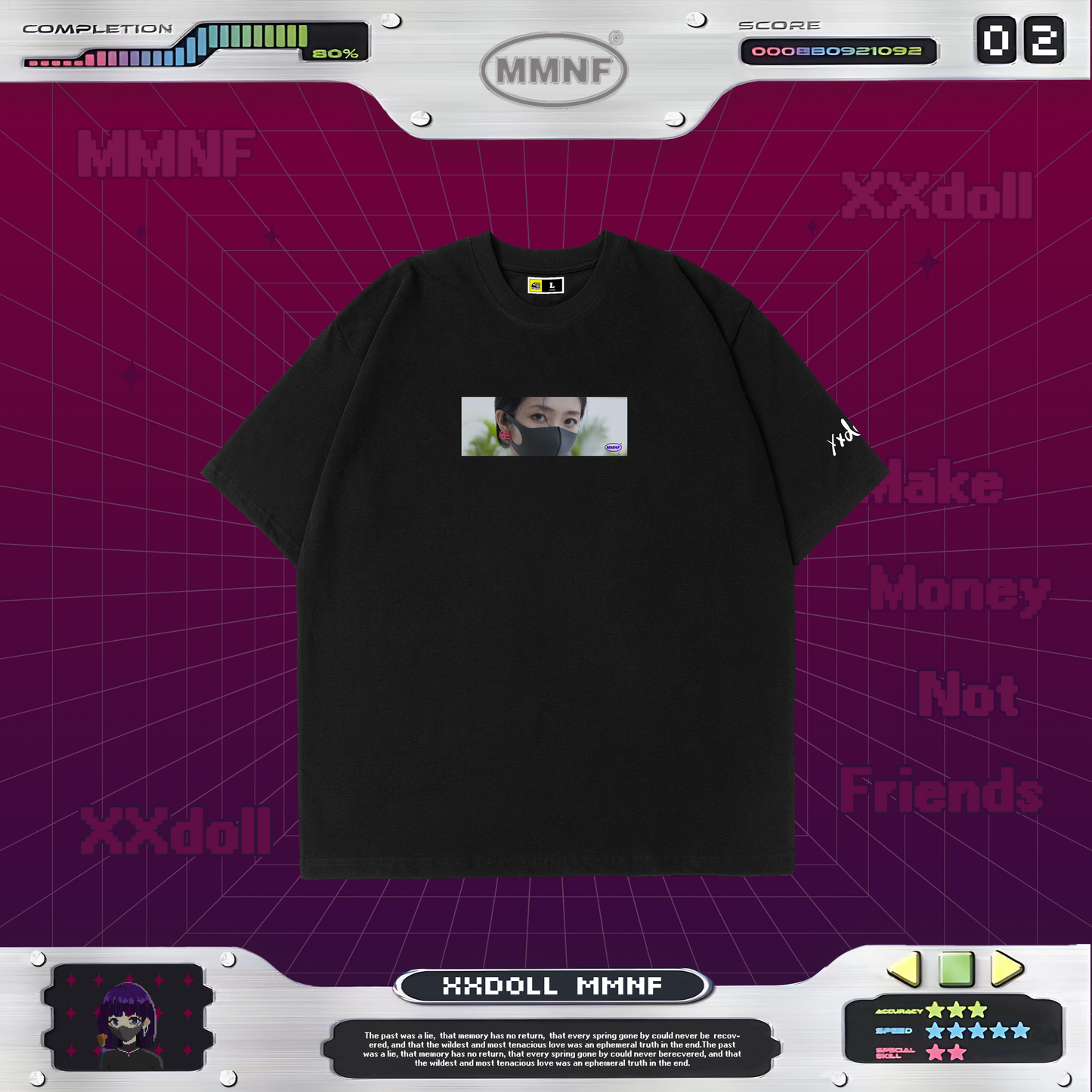 玩偶姐姐「眼神」Box Logo T 恤 限量系列 xxDoll