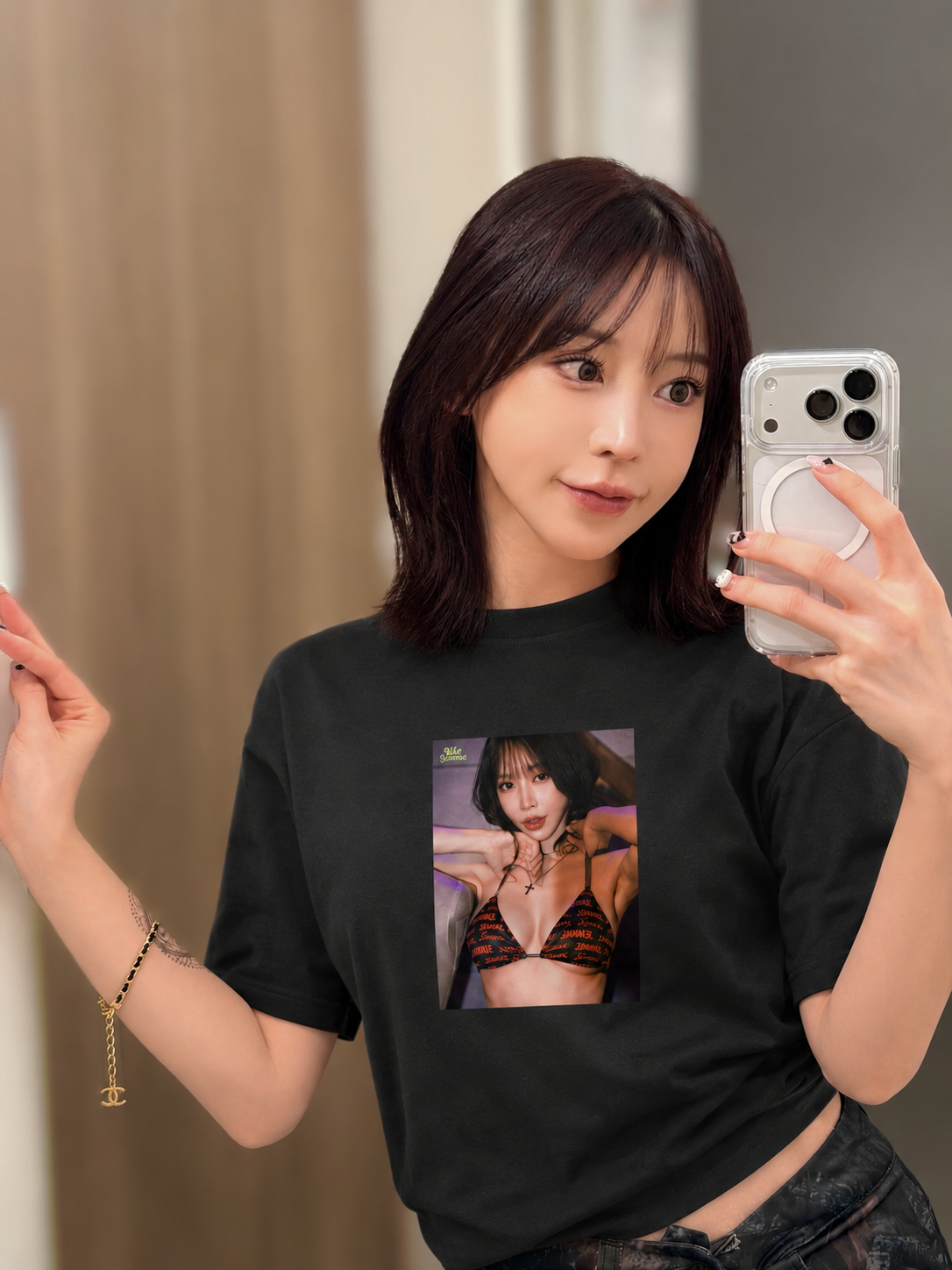 七瀨愛麗絲「暗夜玫瑰 Photo」T恤 正版聯名 限量系列