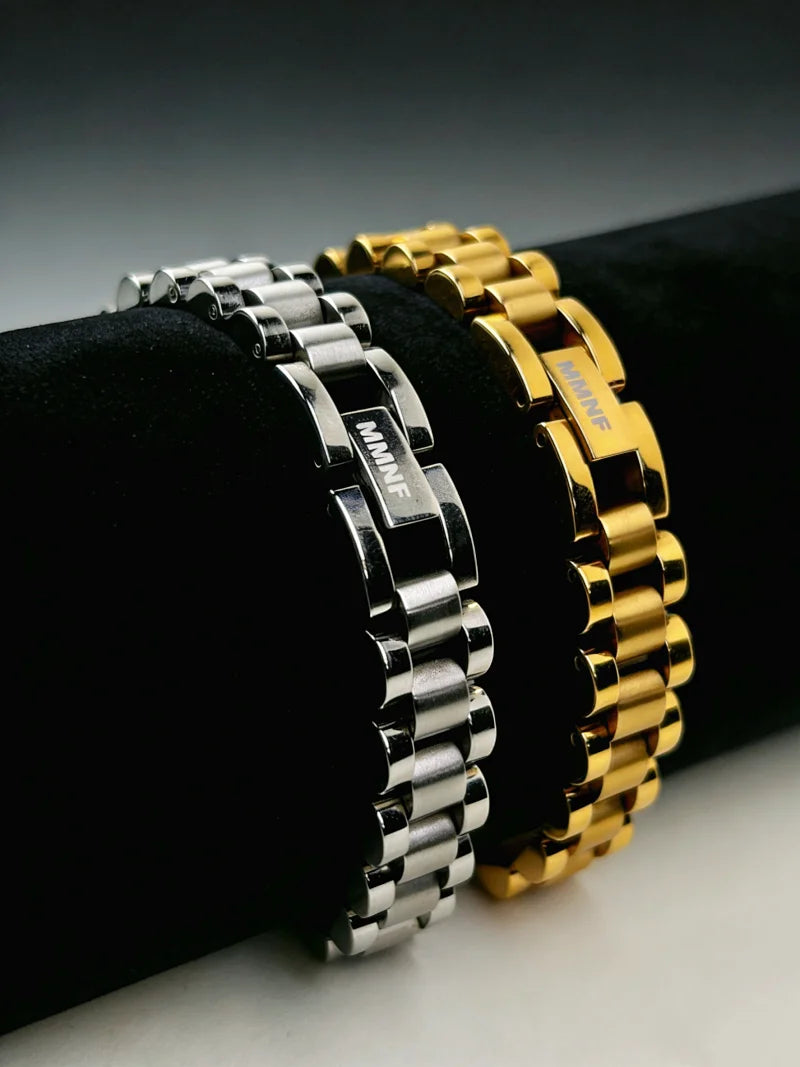 Rolex「五珠之鍊」18K金色 / 銀色手鍊