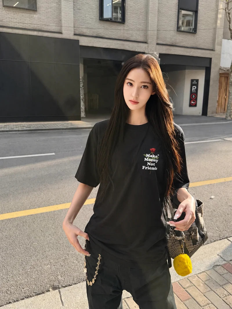 ROSE MONEY 美式T恤
