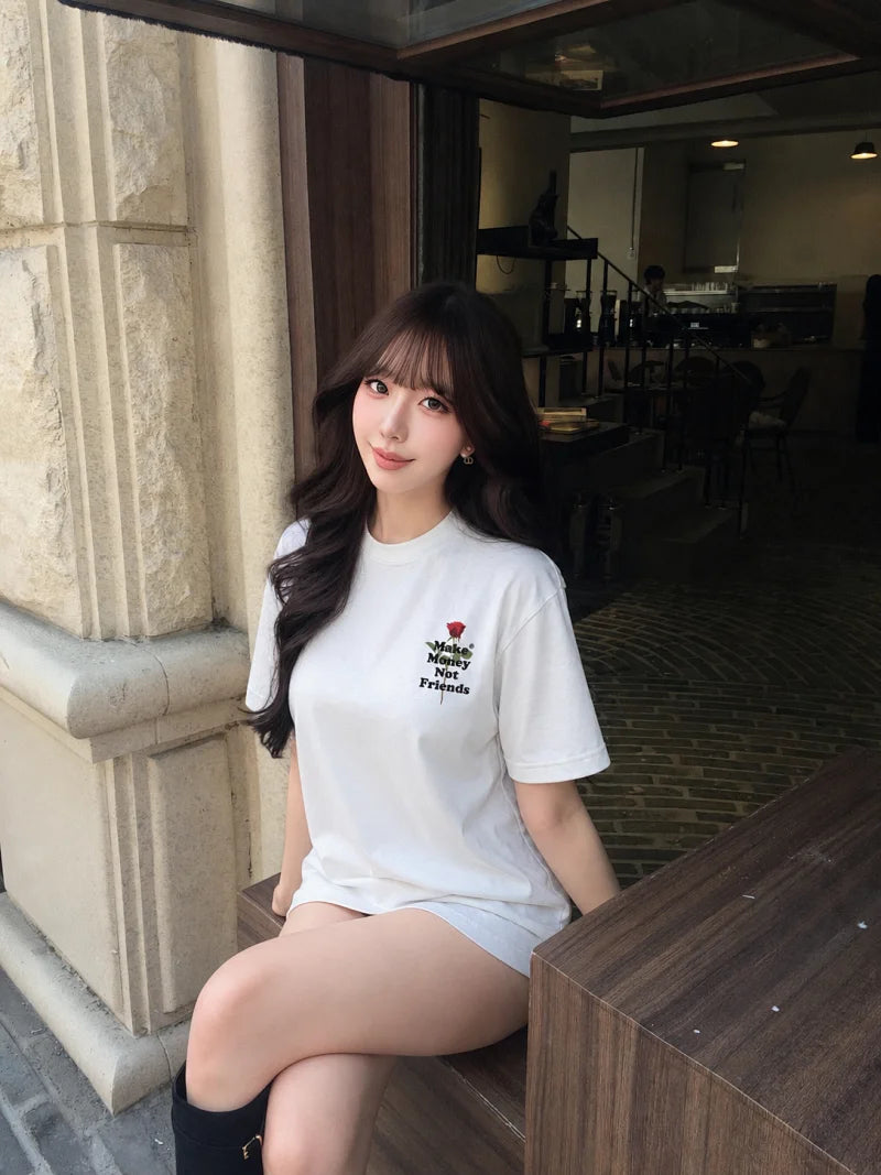 ROSE MONEY 美式T恤