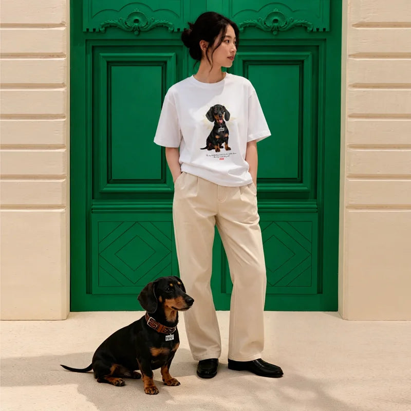 「Puppy Tee」純棉美式T恤 限定